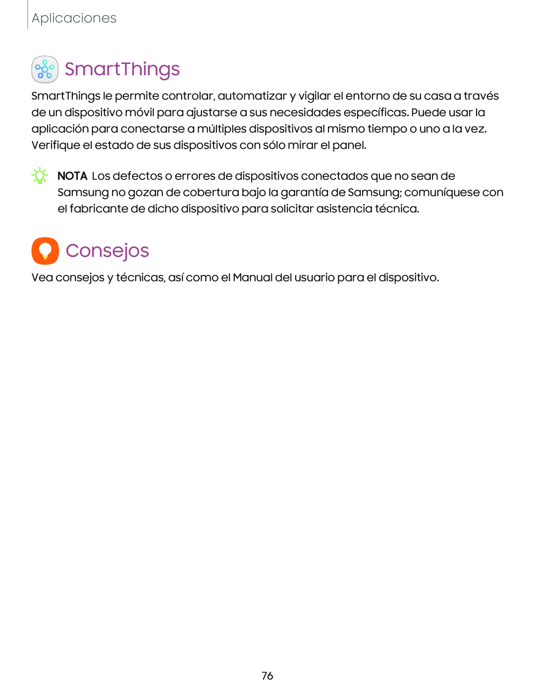 SmartThings Consejos