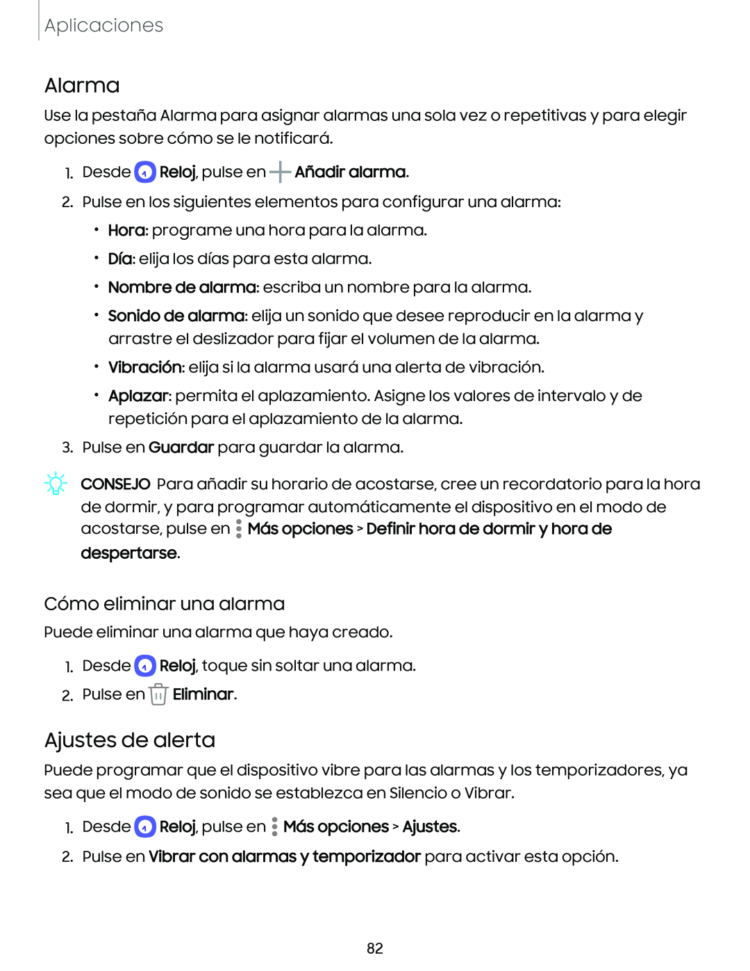 Alarma Galaxy S10e Xfinity Mobile