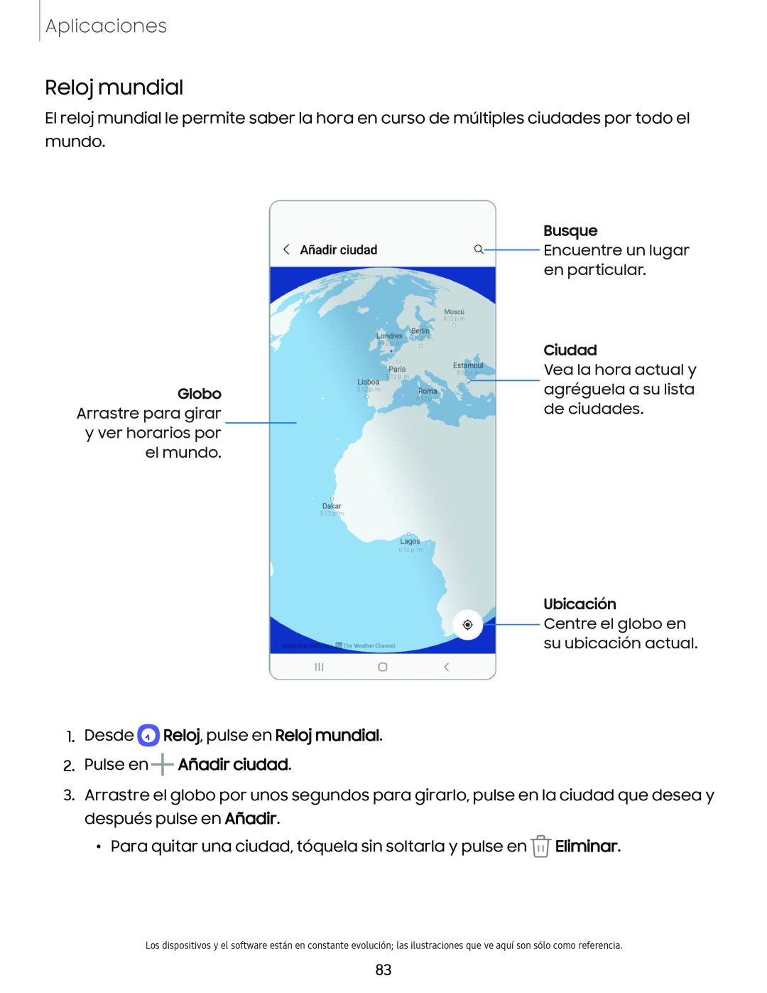 Reloj mundial Galaxy S10e Xfinity Mobile