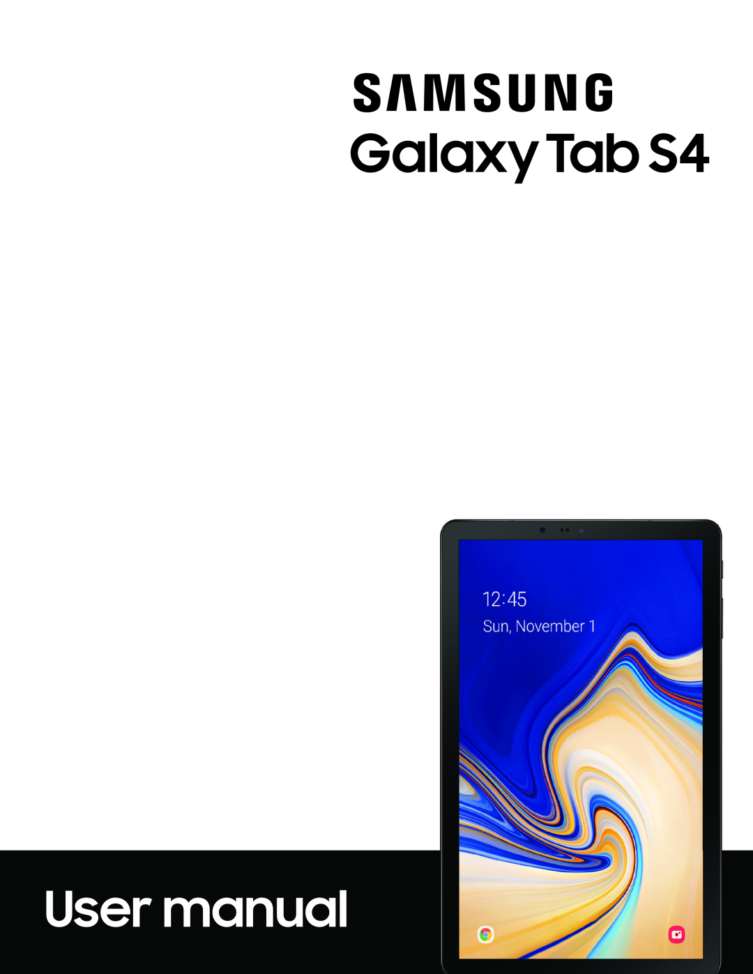 User manual Galaxy Tab S4 US Cellular