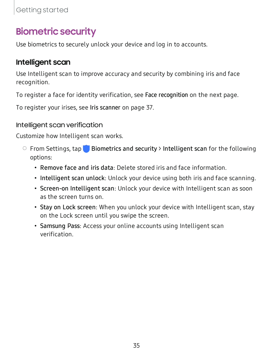 Intelligent scan Biometric security