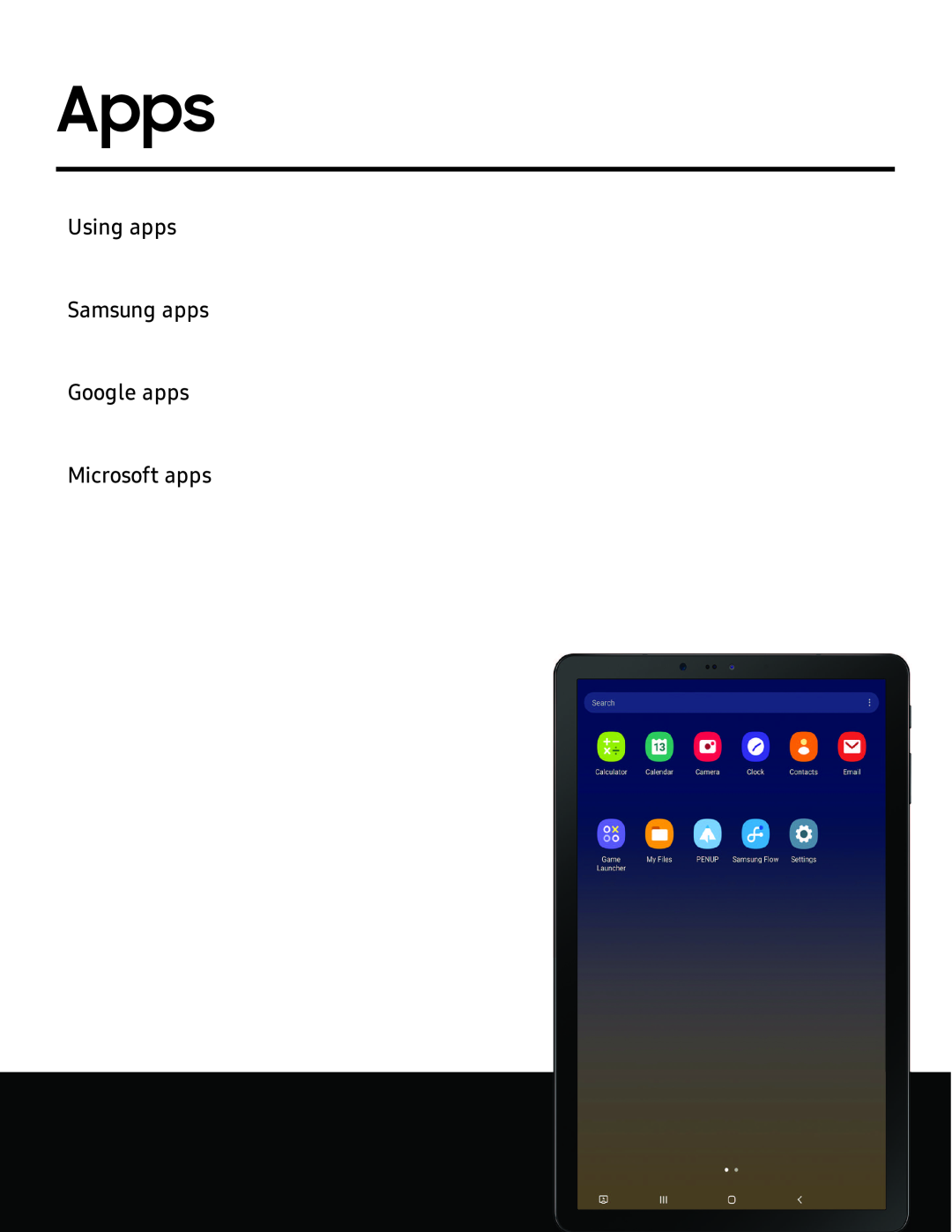 Apps Galaxy Tab S4 US Cellular