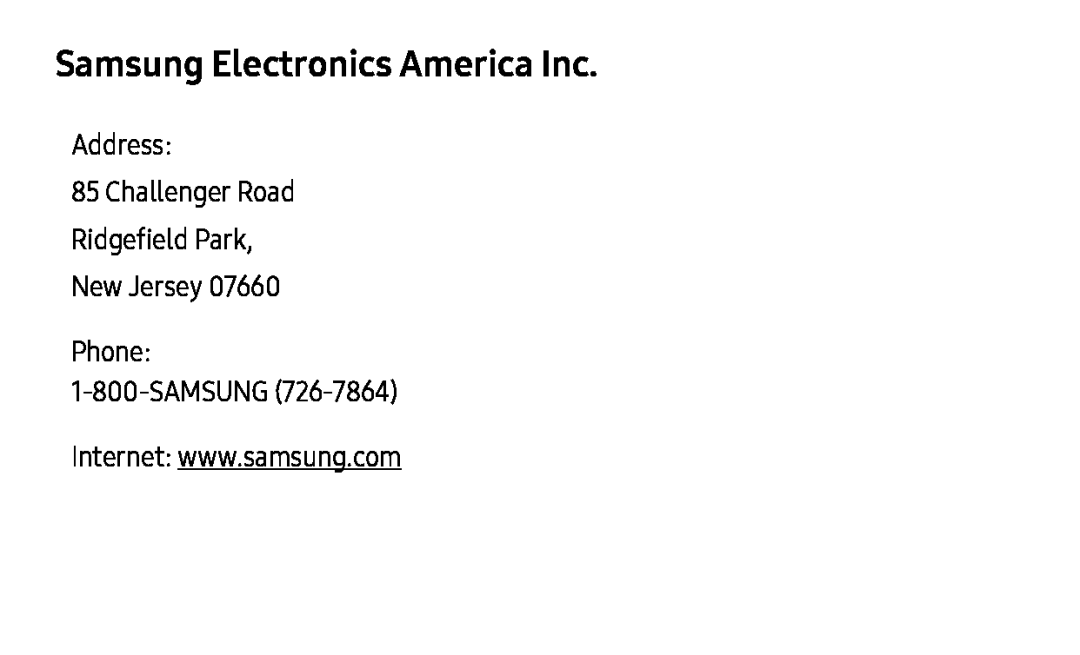 Samsung Electronics America Inc