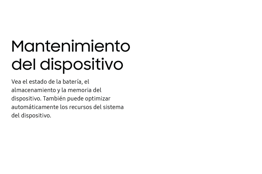 Mantenimiento del dispositivo