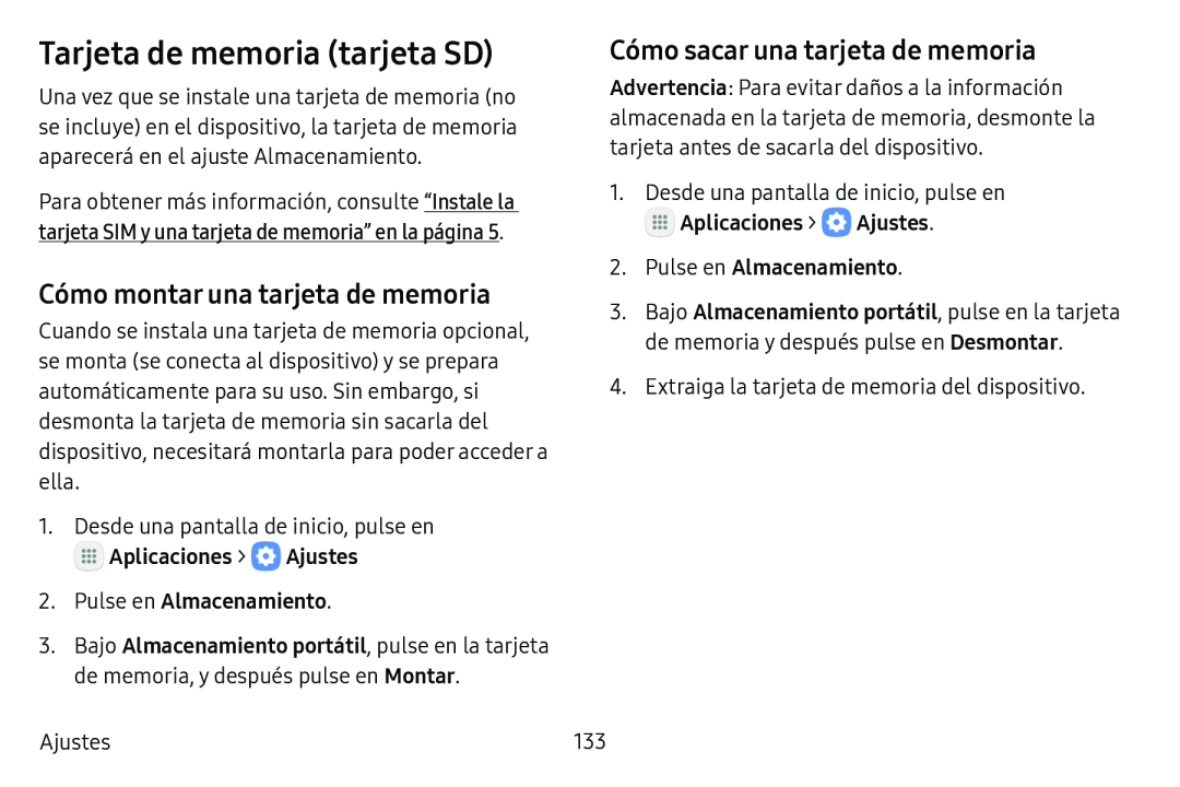 Cómo montar una tarjeta de memoria Cómo sacar una tarjeta de memoria