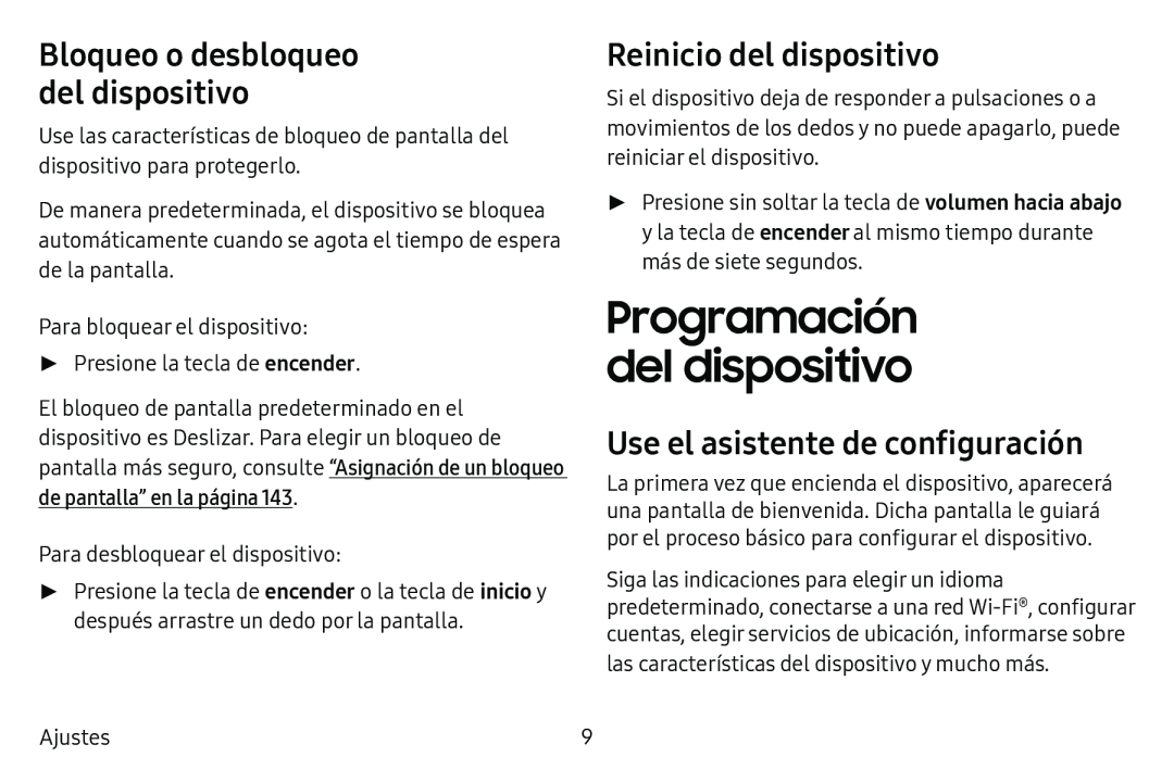 Reinicio del dispositivo Galaxy Tab S3 Verizon