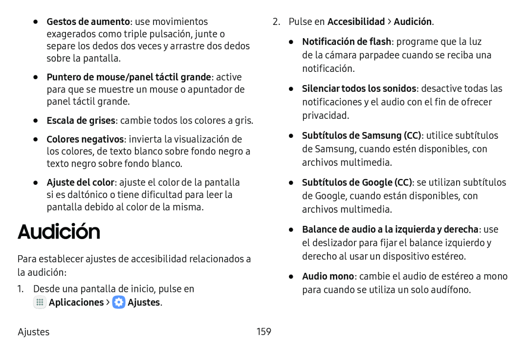 Audición• Galaxy Tab S3 Verizon