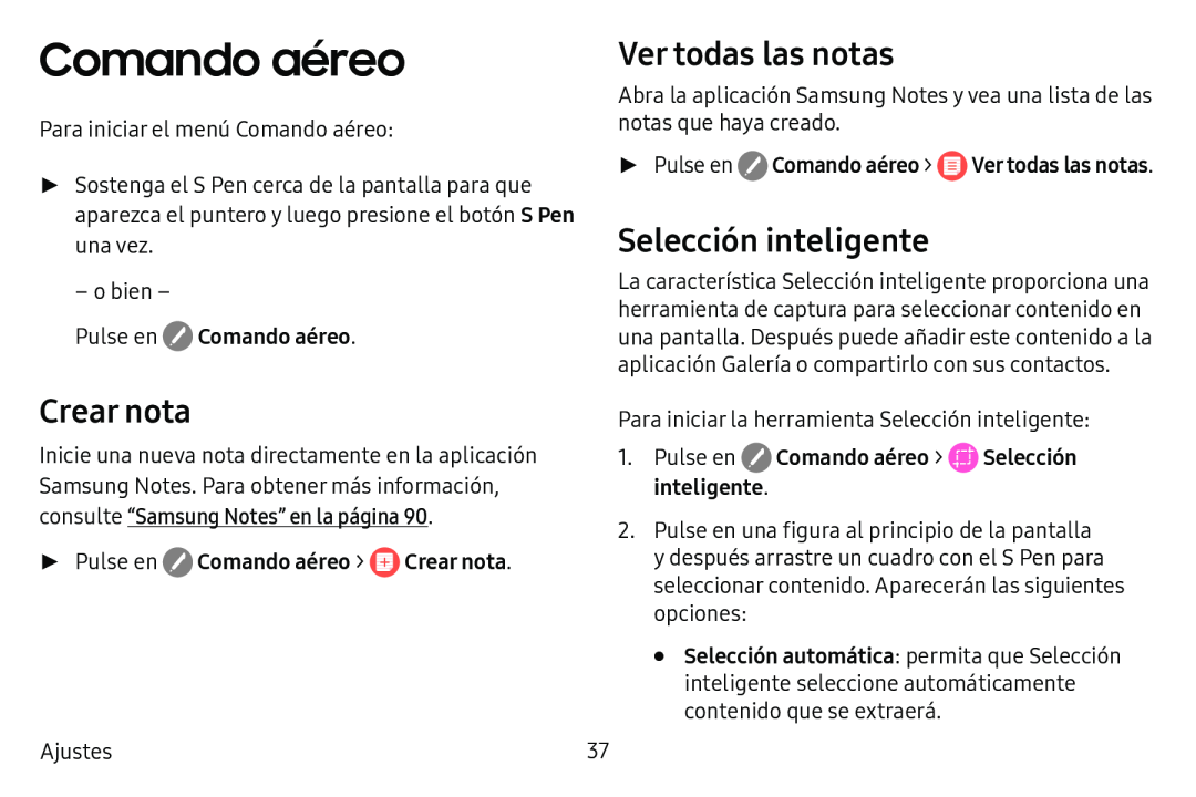 Selección inteligente Galaxy Tab S3 Verizon