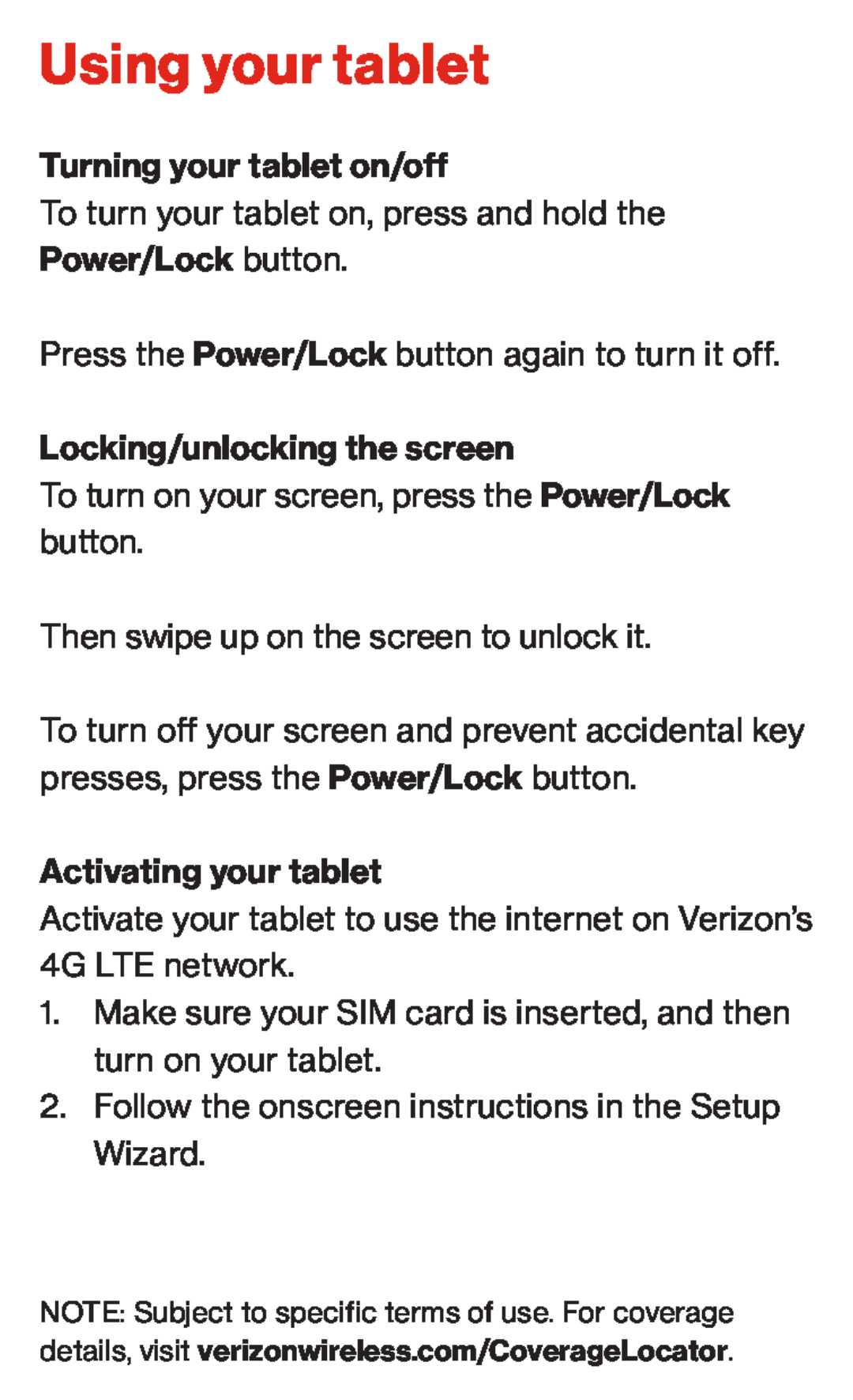 Using your tablet Galaxy Tab S3 Verizon