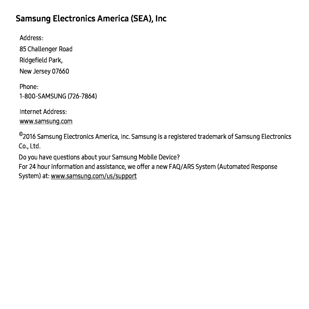 Samsung Electronics America (SEA), Inc Galaxy Tab S2 9.7 Refresh AT&T