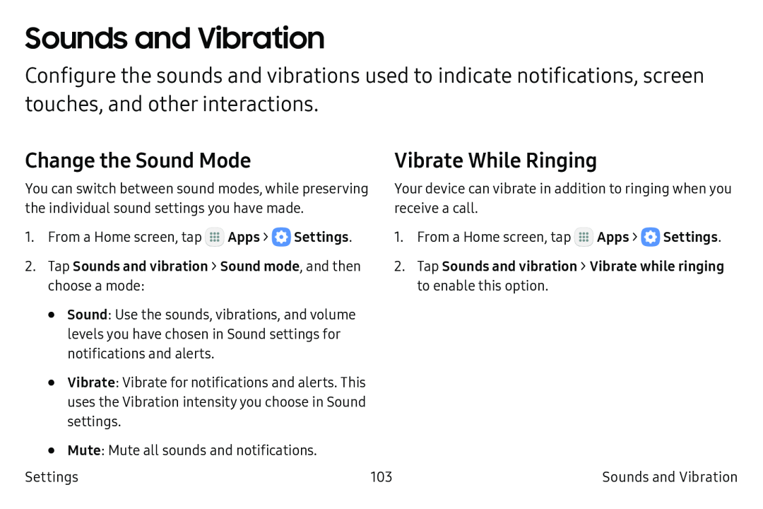 Vibrate While Ringing Galaxy Tab S2 9.7 Refresh AT&T