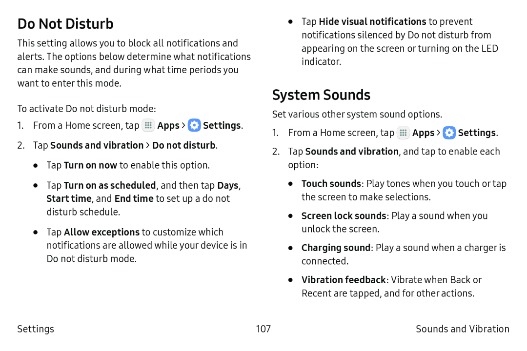 System Sounds Galaxy Tab S2 9.7 Refresh AT&T