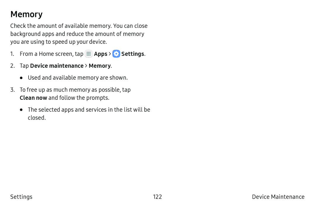 Memory Galaxy Tab S2 9.7 Refresh AT&T