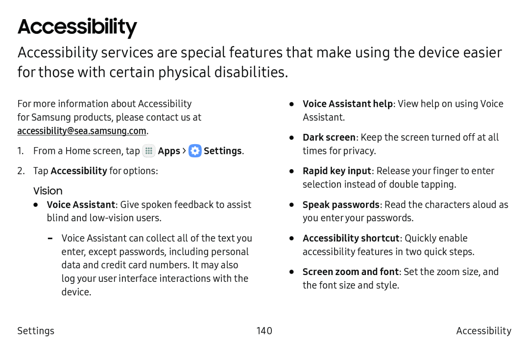 Accessibility Galaxy Tab S2 9.7 Refresh AT&T