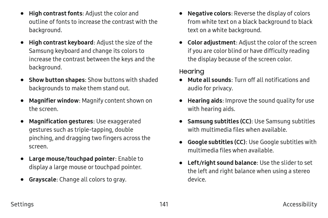 Left/right sound balance Galaxy Tab S2 9.7 Refresh AT&T