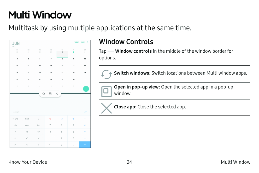 Window Controls Galaxy Tab S2 9.7 Refresh AT&T