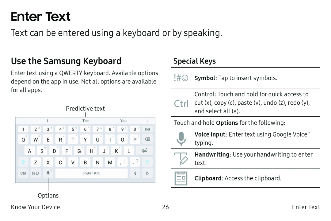 Enter Text Galaxy Tab S2 9.7 Refresh AT&T