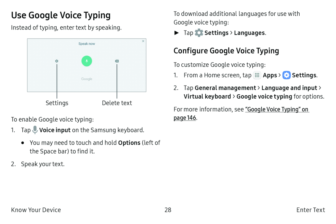 Configure Google Voice Typing Galaxy Tab S2 9.7 Refresh AT&T