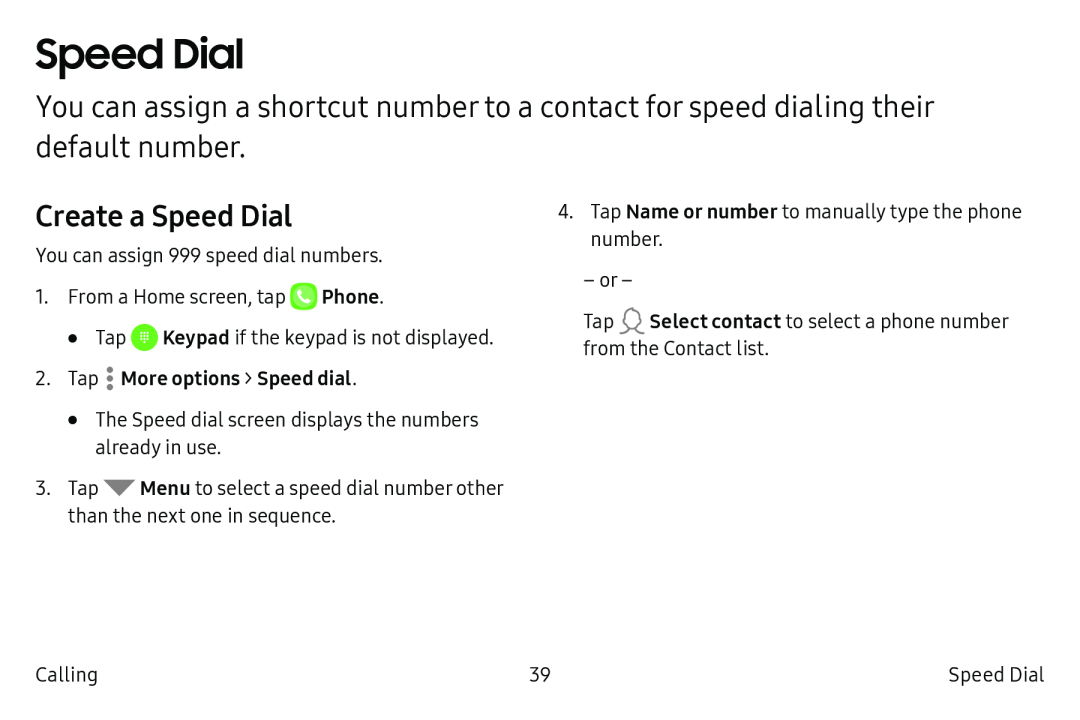 Create a Speed Dial Speed Dial