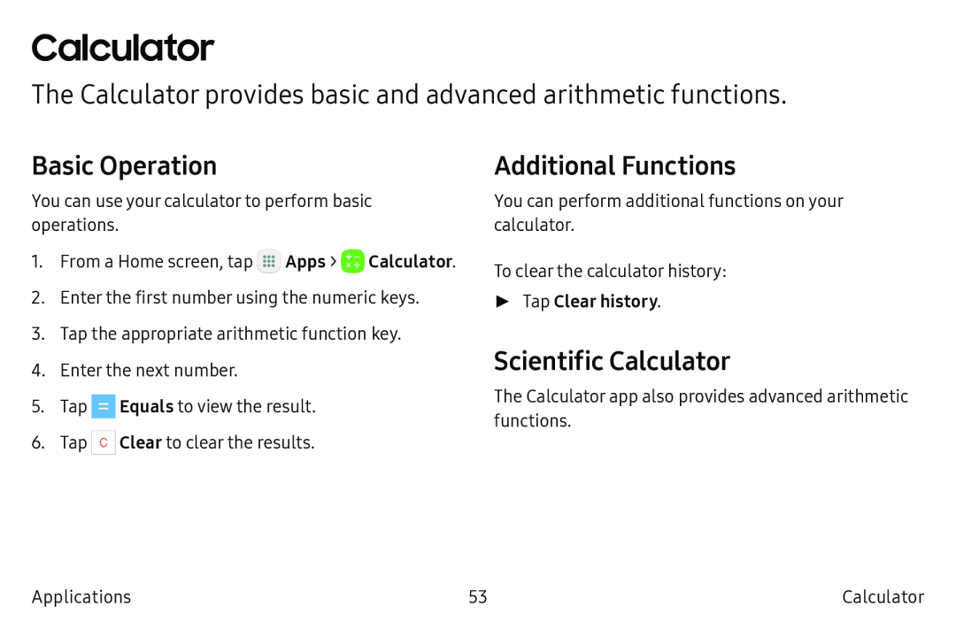 Scientific Calculator Galaxy Tab S2 9.7 Refresh AT&T