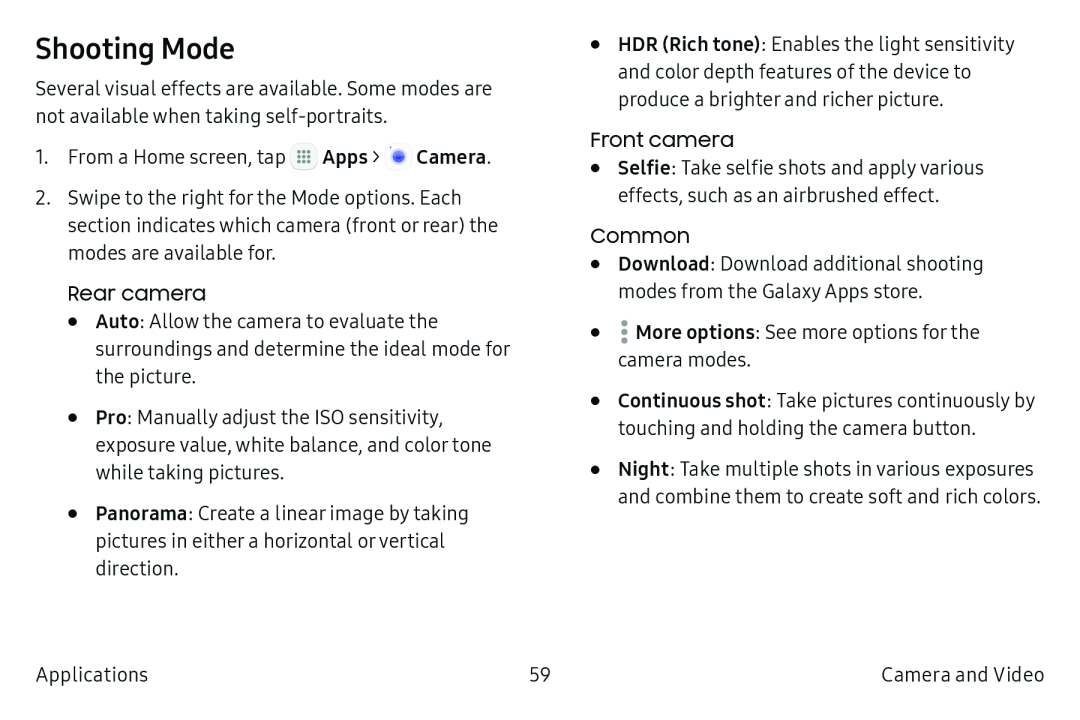 Shooting Mode Galaxy Tab S2 9.7 Refresh AT&T