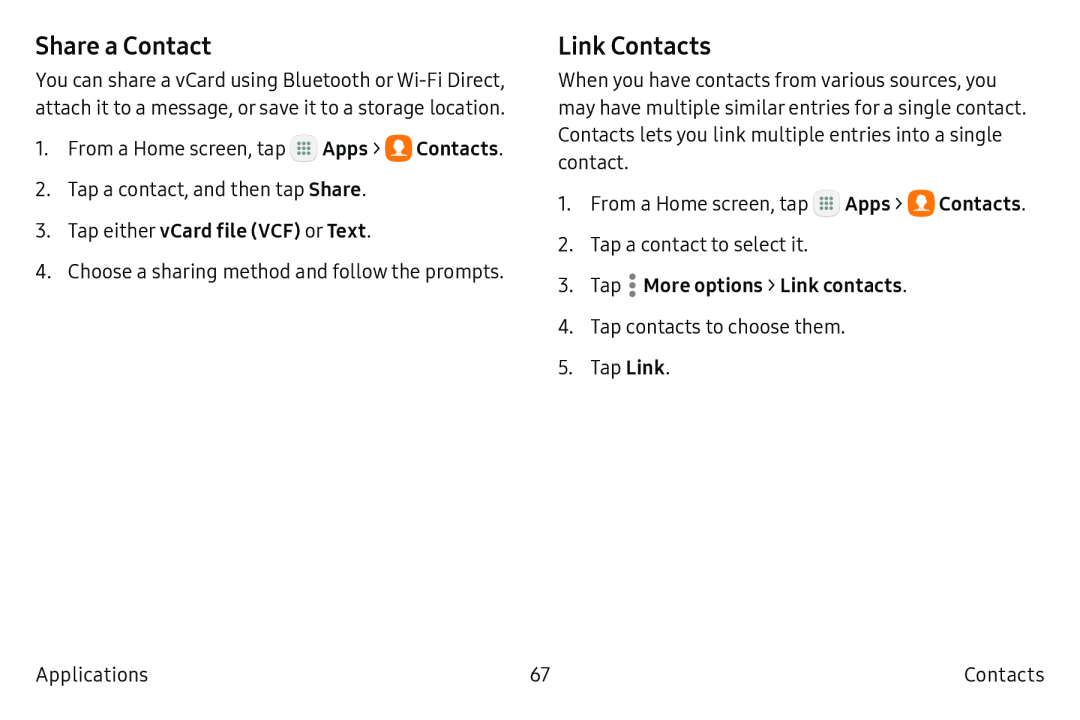 Link Contacts Galaxy Tab S2 9.7 Refresh AT&T