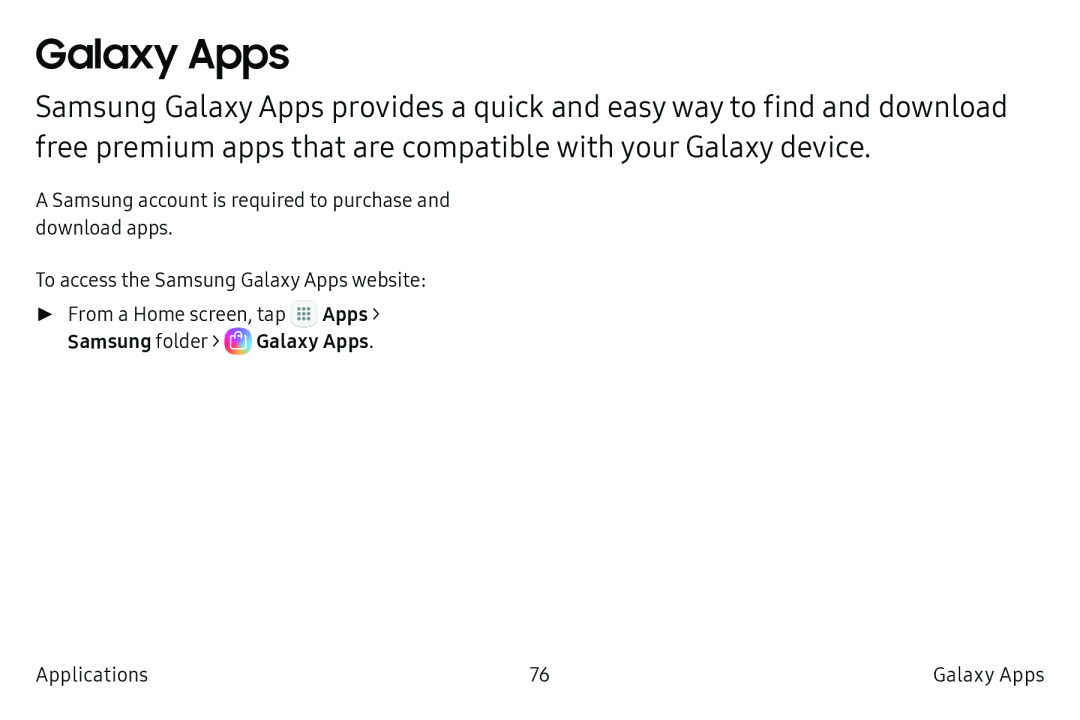 Galaxy Apps