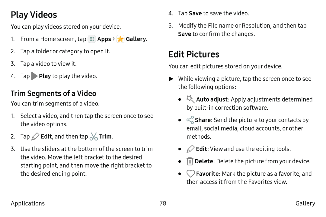 Trim Segments of a Video Play Videos