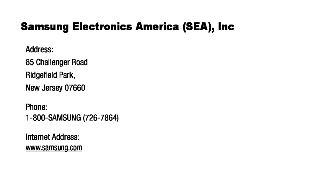 Samsung Electronics America (SEA), Inc