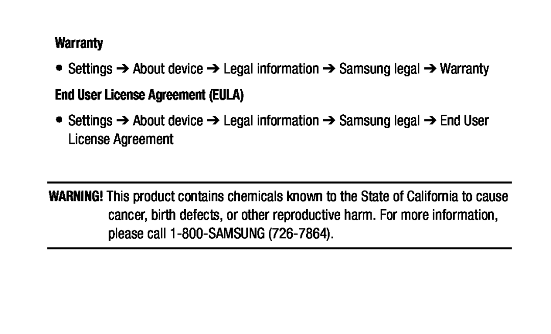 End User License Agreement (EULA) Galaxy Tab S2 9.7 Refresh Wi-Fi