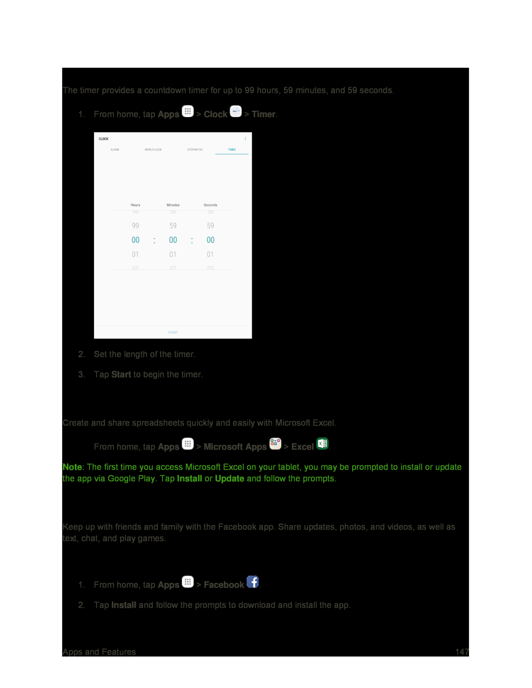 Excel Galaxy Tab S2 9.7 Sprint