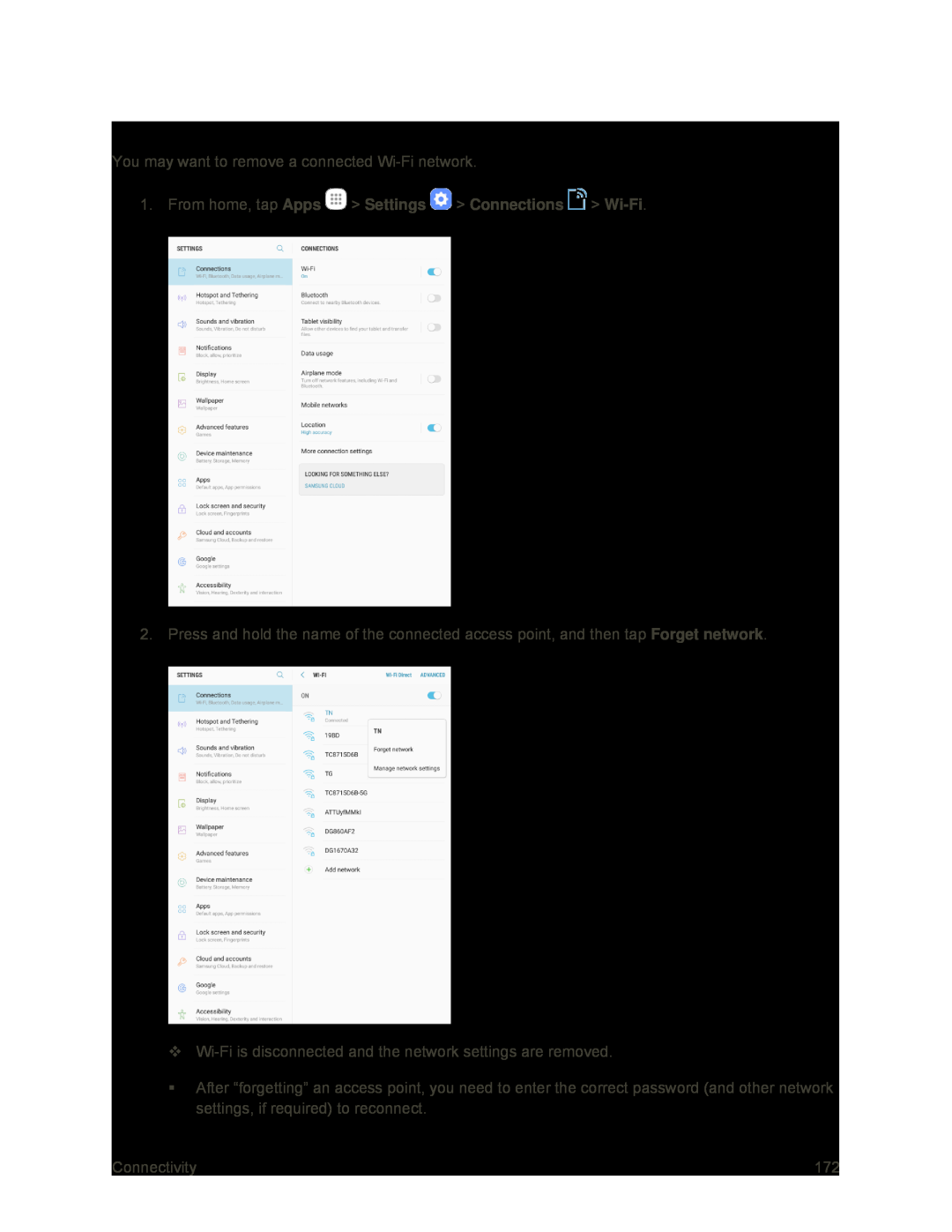 Disconnect Wi-Fi Galaxy Tab S2 9.7 Sprint