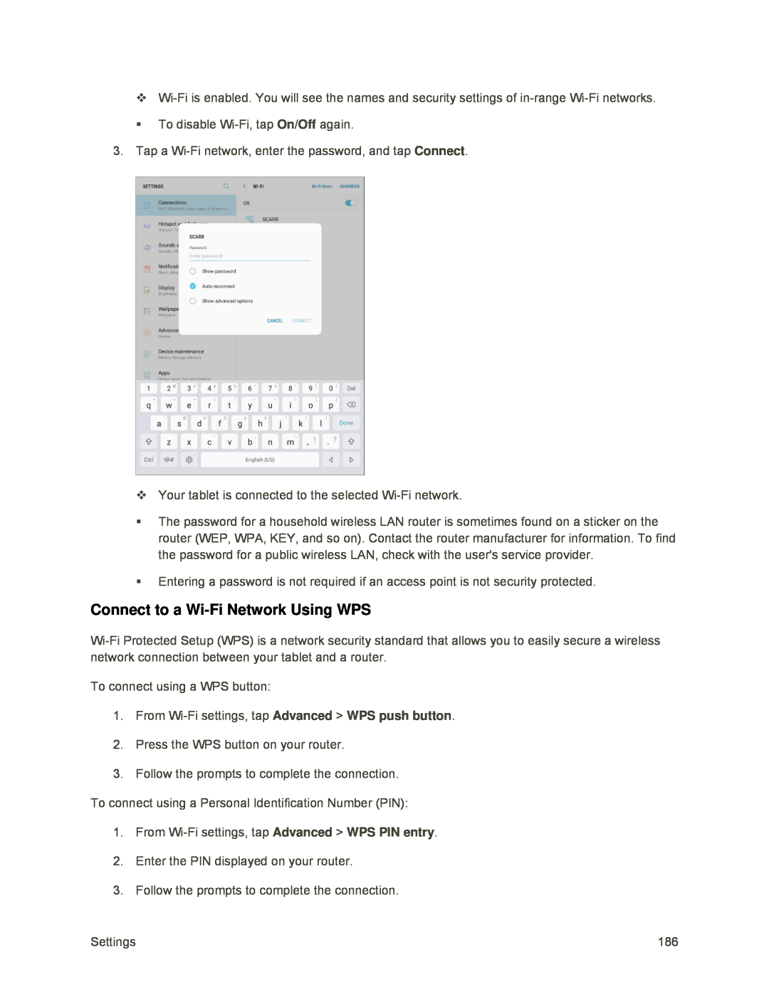 Connect to a Wi-FiNetwork Using WPS Galaxy Tab S2 9.7 Sprint