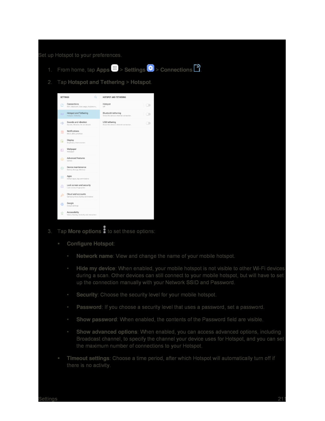 Configure Hotspot Galaxy Tab S2 9.7 Sprint