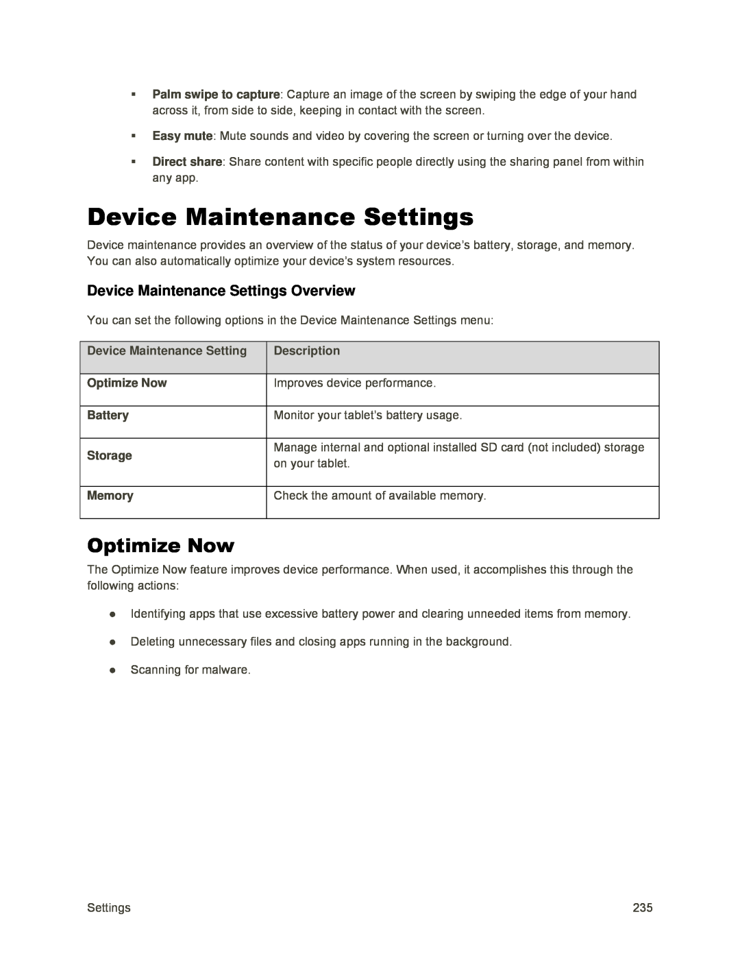 Optimize Now Galaxy Tab S2 9.7 Sprint