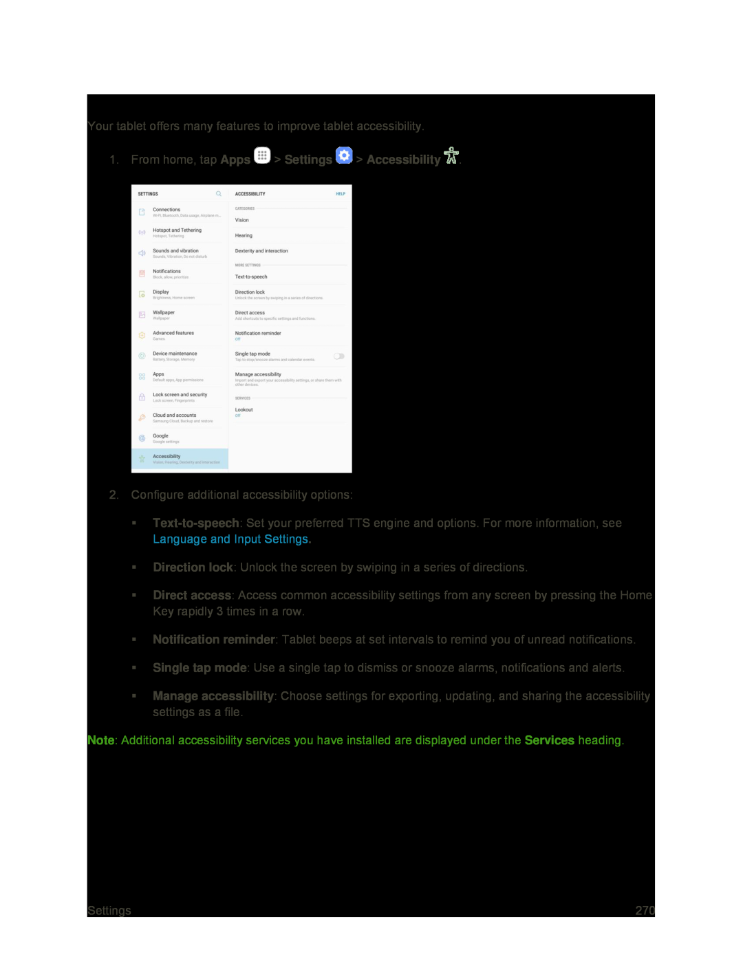 Configure Other Accessibility Settings