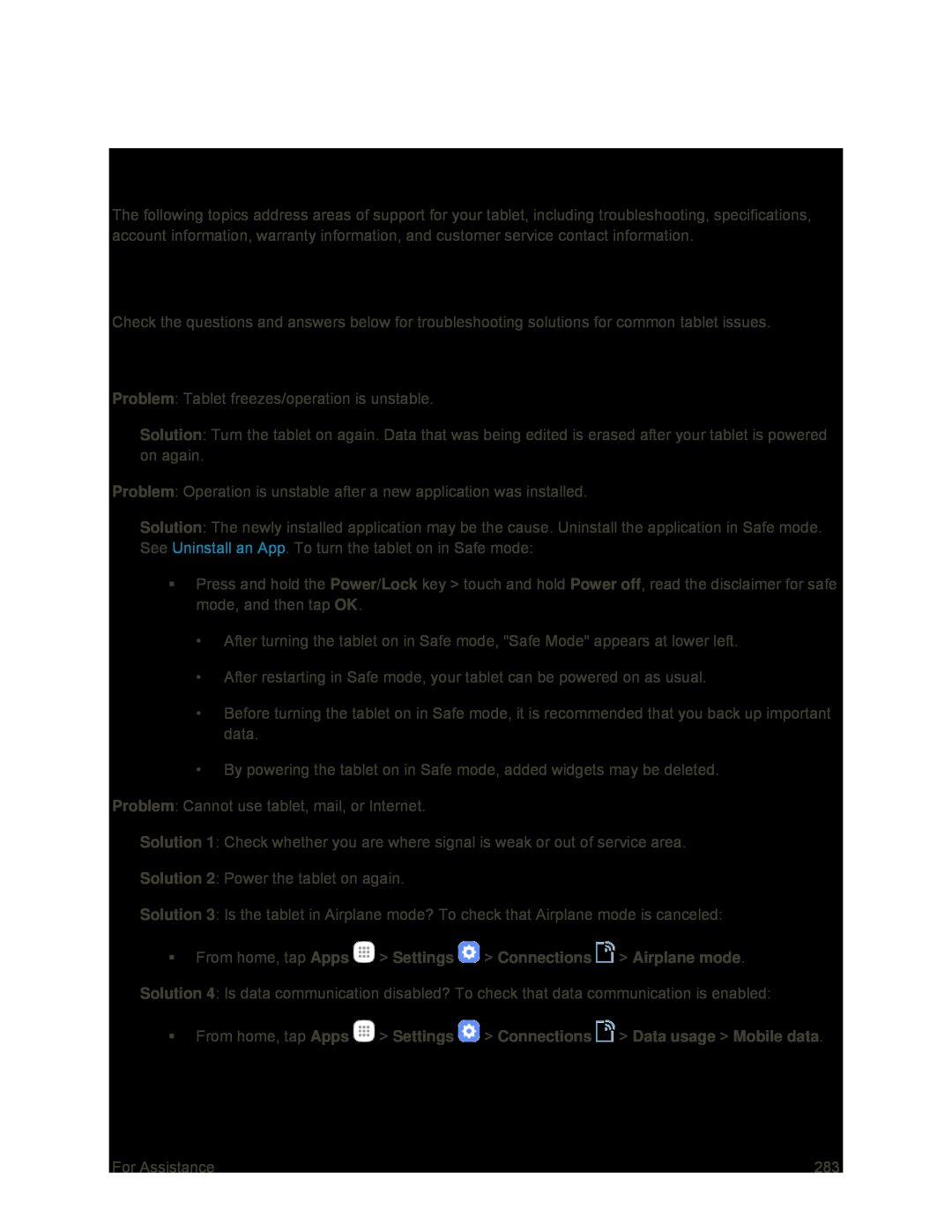 Check Here First Troubleshooting