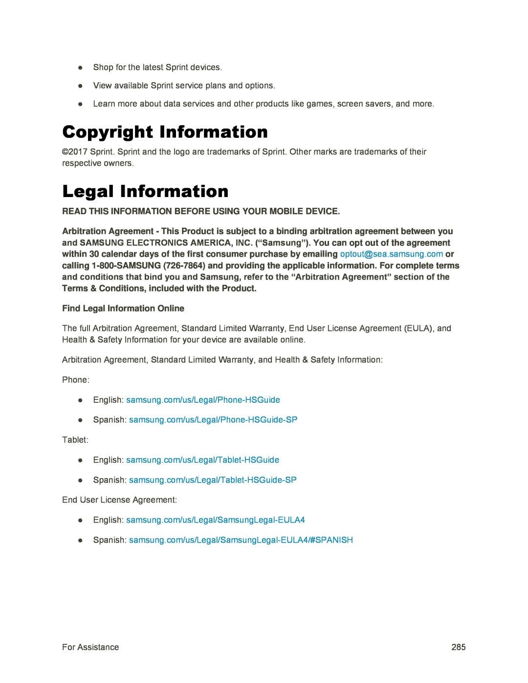 Copyright Information Legal Information