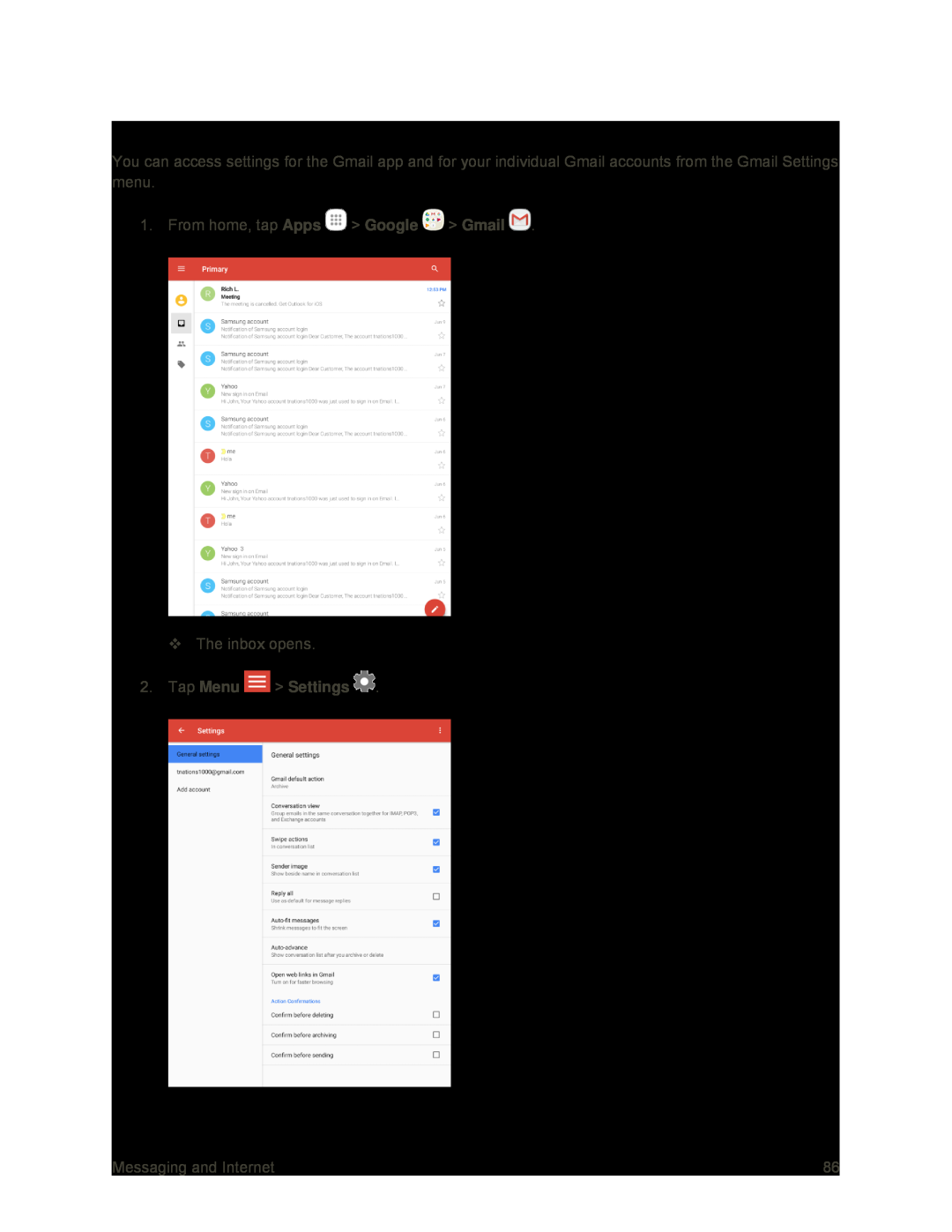 Gmail Settings