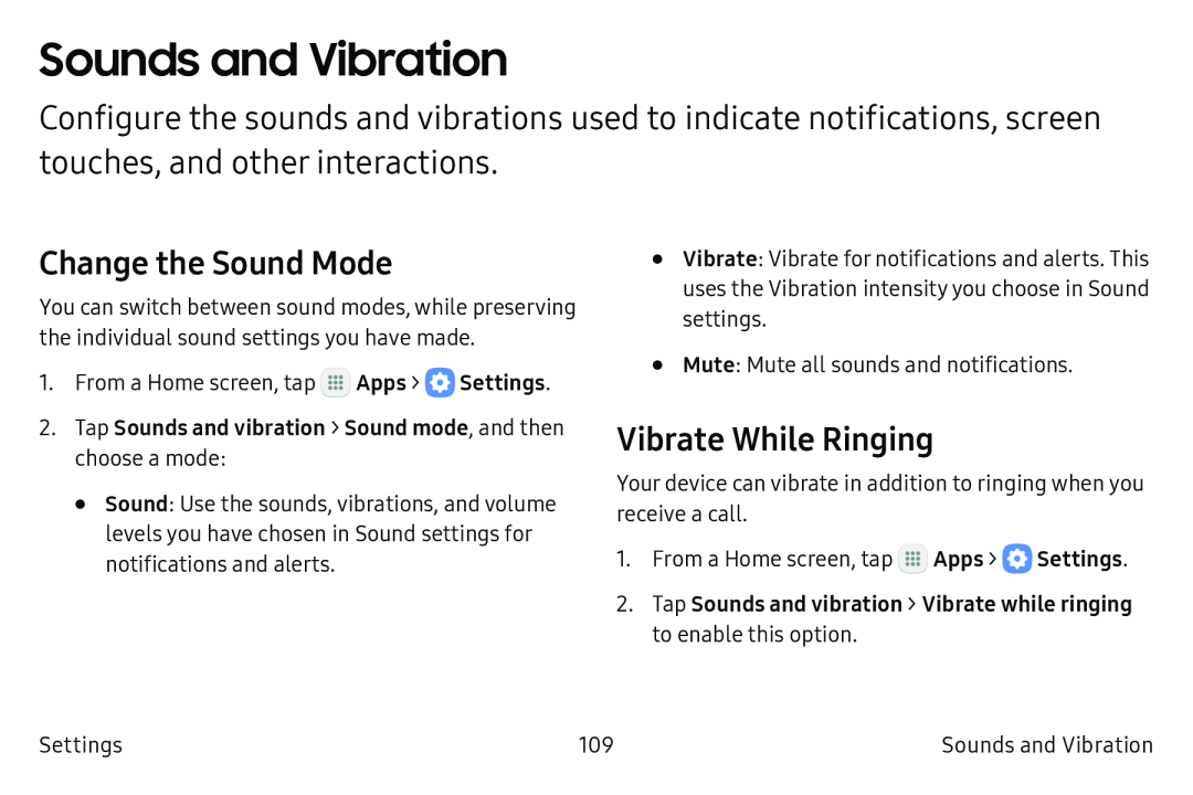 Sounds and Vibration Galaxy Tab S2 9.7 AT&T