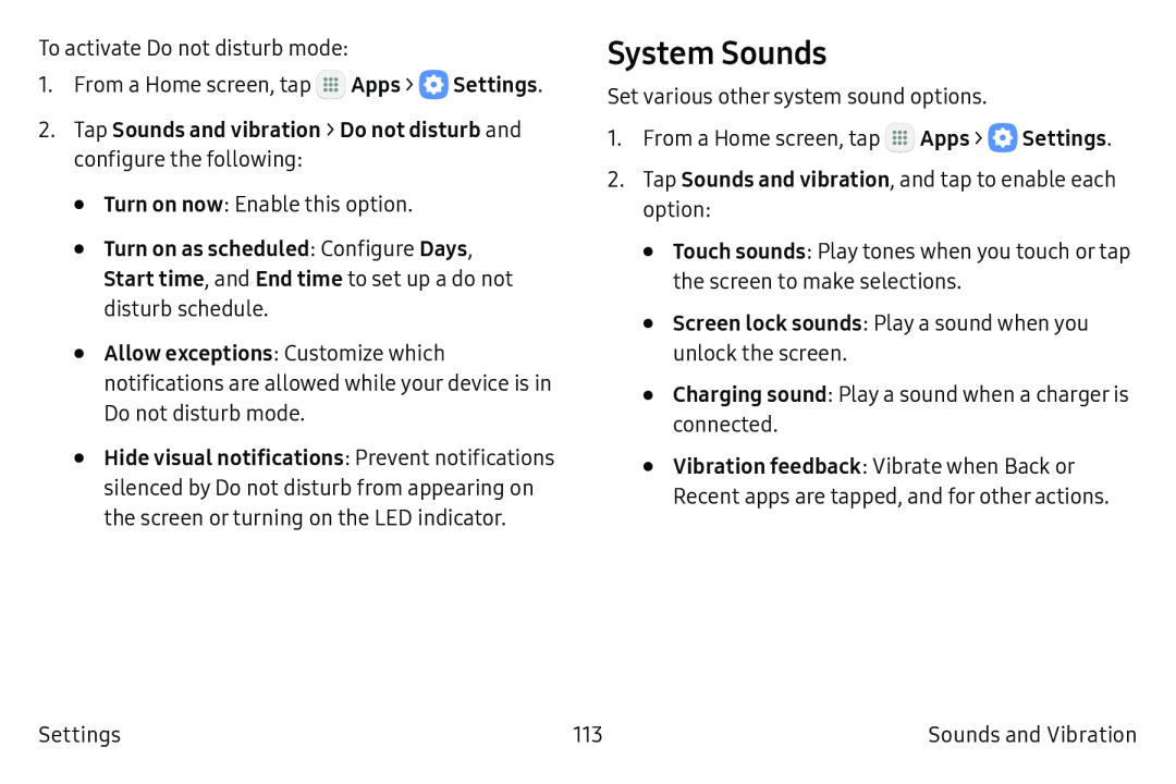 System Sounds Galaxy Tab S2 9.7 AT&T