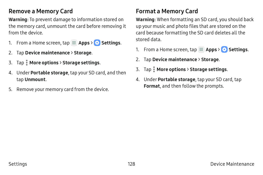 Remove a Memory Card Galaxy Tab S2 9.7 AT&T