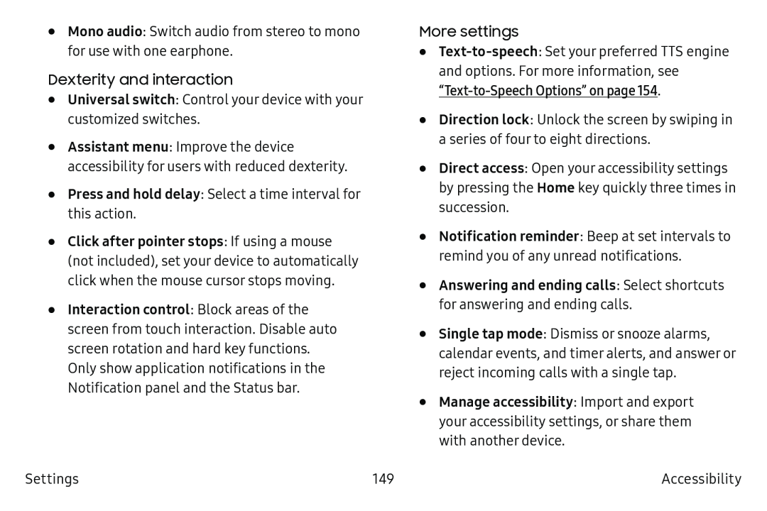 More settings Galaxy Tab S2 9.7 AT&T