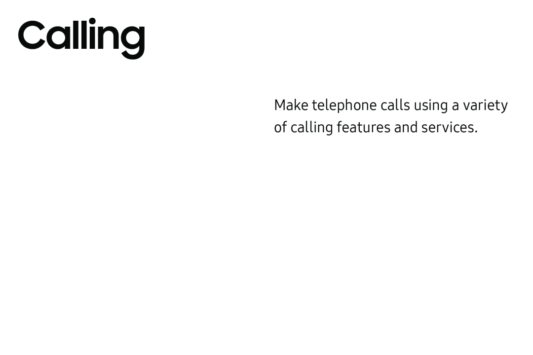 Make telephone calls using a variety of calling features and services Galaxy Tab S2 9.7 AT&T