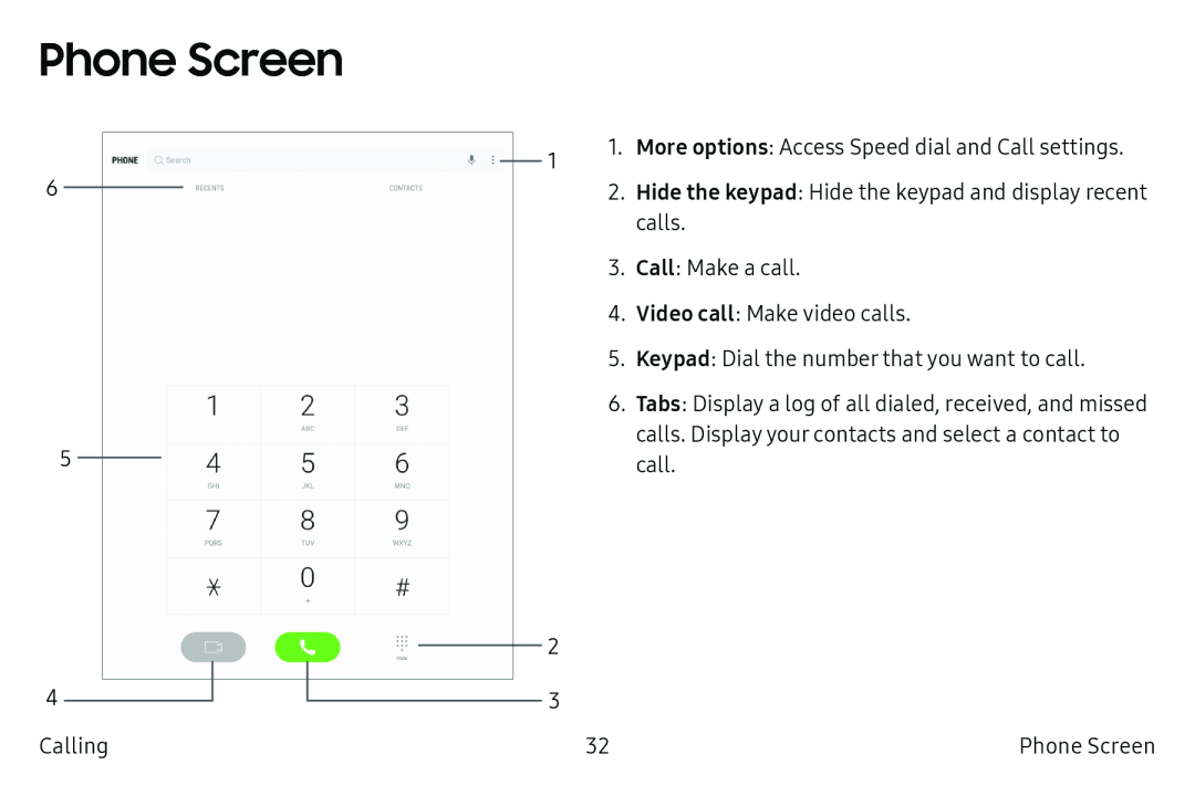 Phone Screen Galaxy Tab S2 9.7 AT&T