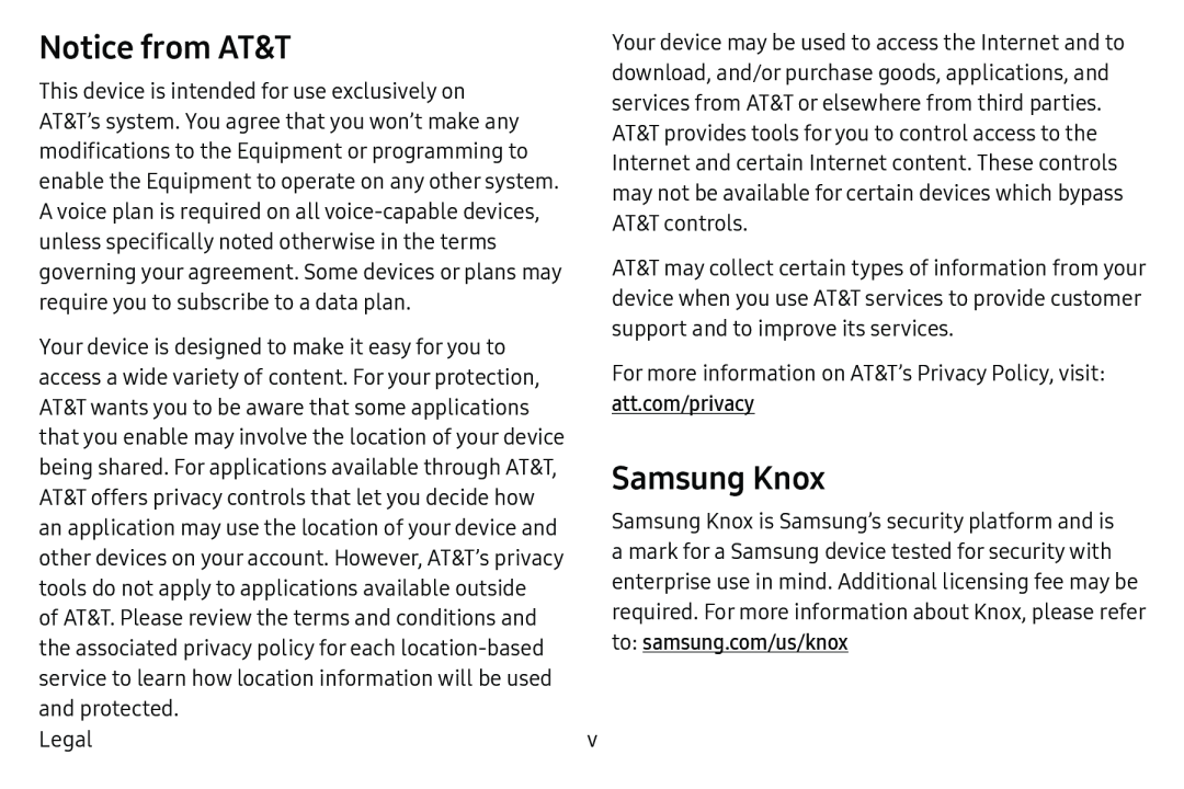 Samsung Knox Galaxy Tab S2 9.7 AT&T
