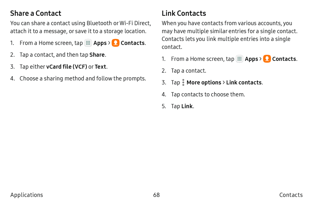 Link Contacts Galaxy Tab S2 9.7 AT&T