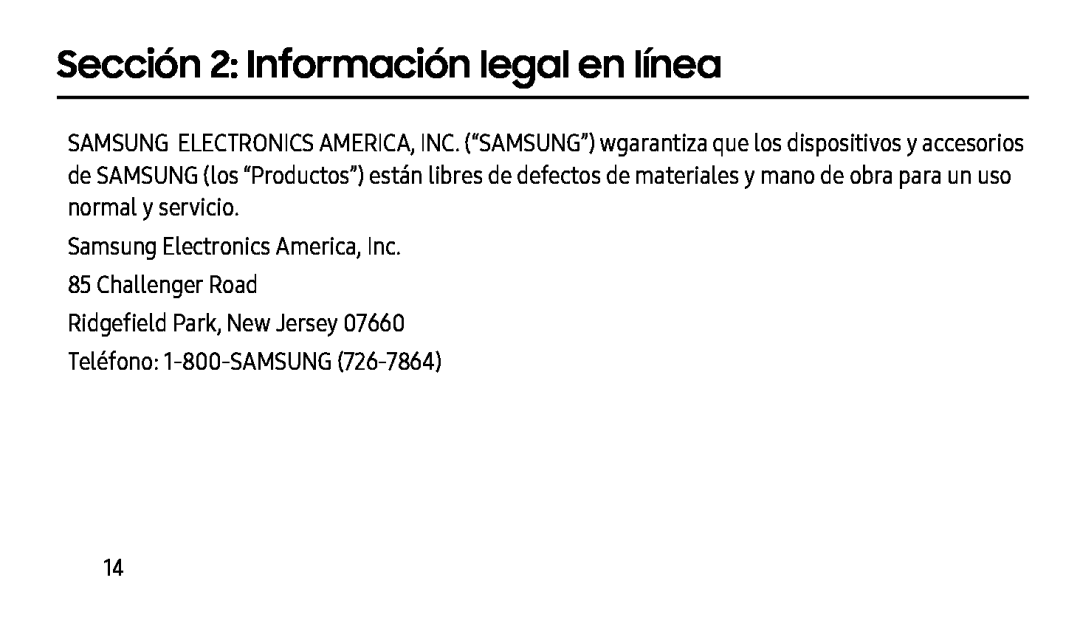 Sección 2: Información legal en línea Galaxy Tab S2 9.7 T-Mobile