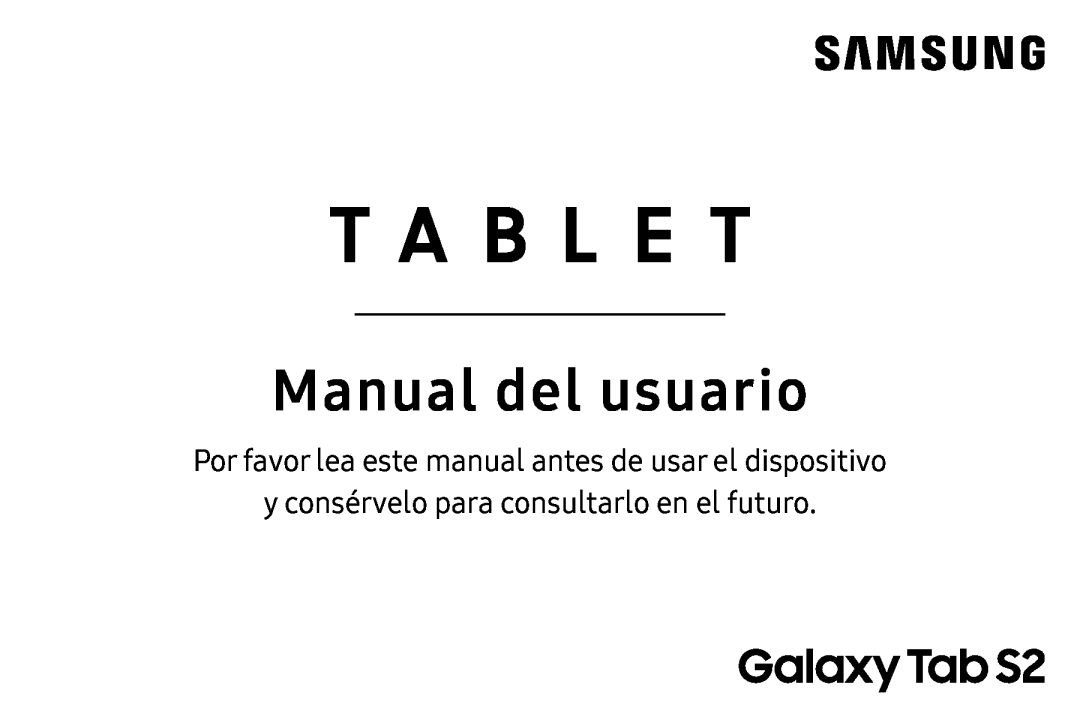 y consérvelo para consultarlo en el futuro Galaxy Tab S2 9.7 T-Mobile