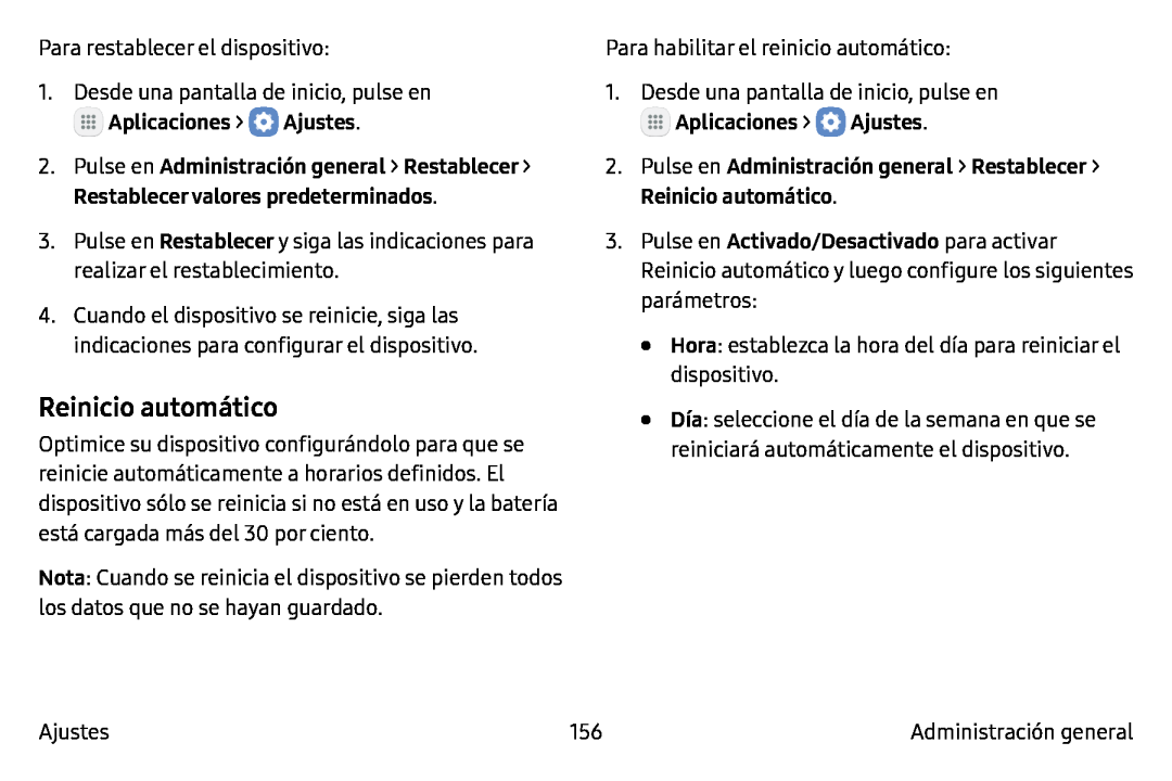 Reinicio automático